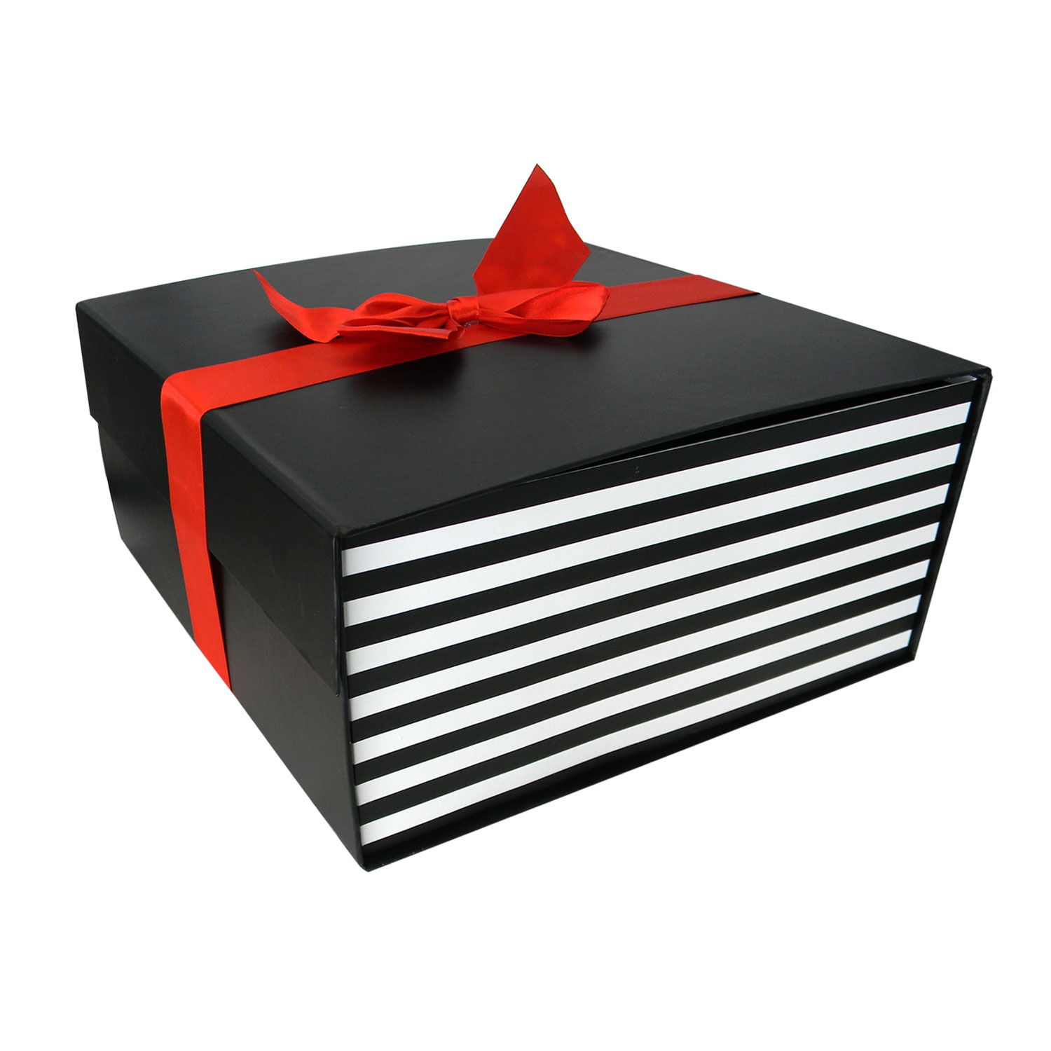 Large Flat Pack Gift Box with Ribbon